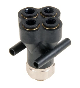 Legris LF3000 Metric Push In Double Y Piece with Male Parallel BSP Threads 3132 - Picture 1 of 3