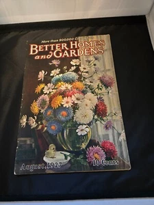 Vintage August 1927 Better Homes and Gardens Magazin - Blumenvasendeckel - Bild 1 von 5