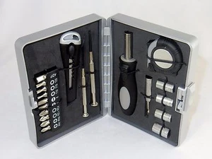 Kit de herramientas Handyman 20 piezas ~ estuche rígido de plástico, hogar, viajes, oficina #TS114 - Imagen 1 de 1
