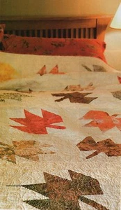 Fluttering Leaves Quilt Pattern Pieced BS - Picture 1 of 2