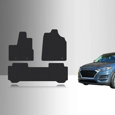 ToughPRO Floor Mats Black For Honda Pilot All Weather Custom Fit 2003-2004 - Изображение 1 из 4