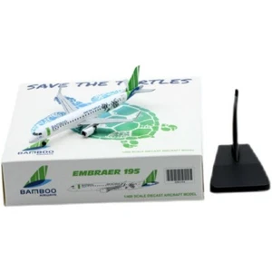 1:400 JC Wings Bamboo Airways Embraer 190-200LR Diecast Models OY-GDB Aircraft - Foto 1 di 12