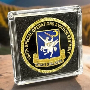 US ARMEE 160th SOAR Special Ops Aviation Regiment ""Night Stalkers"" HERAUSFORDERUNGSMÜNZE - Bild 1 von 15