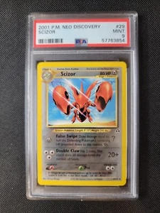 2001 Pokemon Neo Discovery 29 Scizor PSA 9 WoTC - Bild 1 von 2