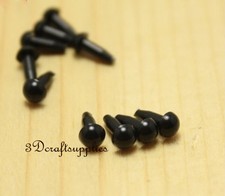 toy eyes safety eyes doll eyes plastic toy dolls craft 60 pcs black 3 mm EA28