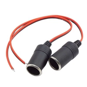 12V/24V Car Cigarette Lighter Charger Cable Female Socket Plug Connector Adapter - Bild 1 von 4