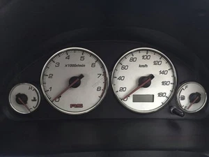 For Honda Civic 7 Coupe 2001-2005 Chrome Gauge Trim Dial Rings Polished Alloy x4 - Picture 1 of 6