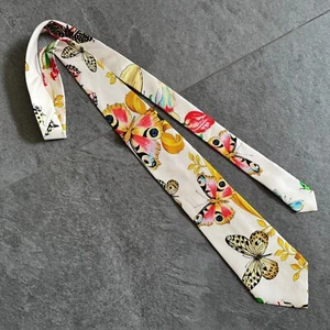 GIANNI VERSACE COUTURE silk tie Baroque Butterfly print from S/S 1995 - Picture 1 of 12