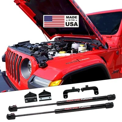 Redline Tuning 21-20003-02 capó QuickLIFT PLUS perno en Jeep Wrangler JL JT 2018+ Foto 1 de 4