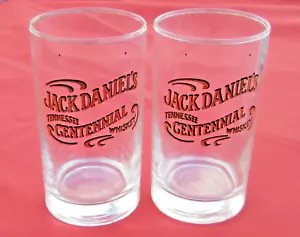 Bicchieri da whisky Jack Daniels Centennial Tenessee con scritta oro e nero - Foto 1 di 3