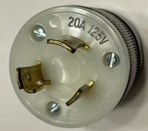 Marinco NEMA L520P Locking Plug - 20A, 125V - Unused with APC Battery Backups - Picture 1 of 4