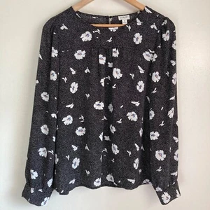 J.crew Mujer Floral Top Talla M Usado - Imagen 1 de 8