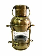 Antique Iron Anchor Oil Lamp Nautical Maritime Ship Lantern Boat Décor