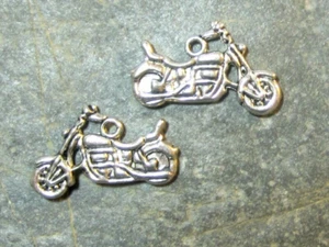 5 Anhänger Charms Motorrad silberfarben 24 x 14 mm - Bild 1 von 2