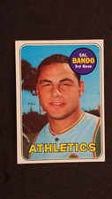 1969 TOPPS BASEBALL #371 SAL BANDO A'S EX