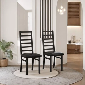 Farmhouse Kitchen Dining Chairs Set of 2 Modern Side Chair Living Room Metal - Picture 1 of 12