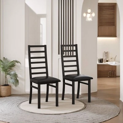 Farmhouse Kitchen Dining Chairs Set of 2 Modern Side Chair Living Room Metal - Image 1 of 4