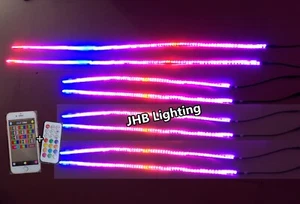 6PCS 4FT + 2PCS 6.5FT Bluetooth & Remote Chasing Flowing IP68 LED Strips Lights - Picture 1 of 17