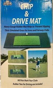 On Course Chip and Drive Mat, With Rubber Tees, NEW - Picture 1 of 2