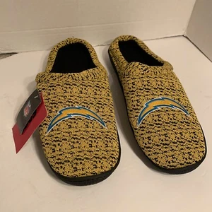 Men's FOCO NFL LA Chargers Memory Foam Slippers Slip on House Shoes Size 13-14 - Picture 1 of 11