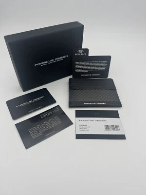 Portatarjetas Porsche Design Carbon sh6, tarjetero RFID nuevo