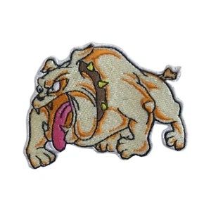 Bulldog Pitbull Perro Mascota Dibujos Animados Logotipo Hierro Costura en Parche Bordado - Imagen 1 de 2