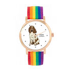 Toff London TLWS-67810 Ladies Brown And White Springer Spaniel Dog Watch