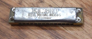 Vintage M Hohner Germany Echo Bell Metal Reeds Harmonica - Picture 1 of 6