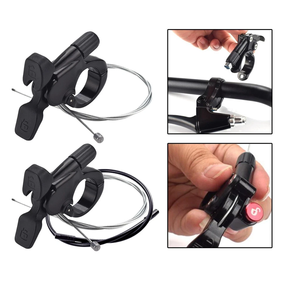 MTB Fahrrad Federgabel Remote Lockout Hebel mit Kabel Aluminiumlegierung - Bild 1 von 1