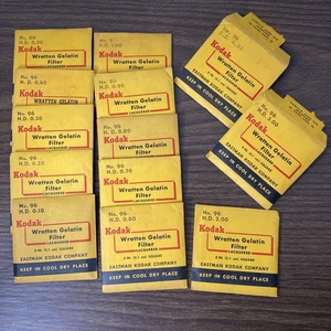 VTG Kodak No 96 Wratten Gelatin Filter Lot-  N.D 0.10-4.0• 11 Sealed, 2 Open Box - Picture 1 of 8