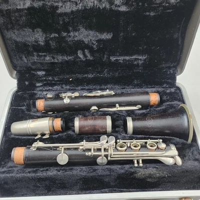 Vintage La Sete Wood Clarinet Made In Germany With Bundy Case See Photos - Image 1 of 4