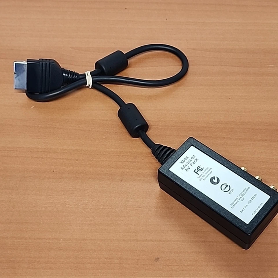 XBOX Advanced AV Pack No. X08-25261 - OEM Official Microsoft - Tested Working - Image 1 of 4
