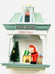 Hallmark 1988 Night Before Christmas Santa Ornament Lighted Read - Picture 1 of 7