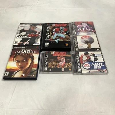 LOTE DE 7 JUEGOS PLAYSTATION DOS SON PLAYSTATION 2 JUEGOS CINCO SON PLAYSTATION 1 Foto 1 de 4
