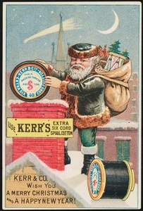 Vintage Weihnachtswerbung Kunstdruck - Bild 1 von 1