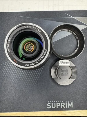 ZEISS Distagon T* 28mm F/2 ZE Lens for Canon EF - Black - Image 1 of 4
