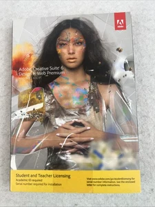 Adobe Creative Suite 6 Design & Web Premium Windows Education w Product Key Code - Picture 1 of 3