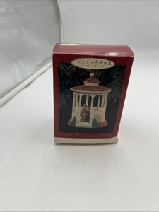 1996 Hallmark Keepsake Ornament OUR CHRISTMAS TOGETHER Swing Porch Gazebo NEW - Picture 1 of 8