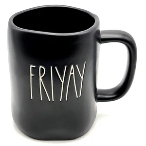 RAE DUNN Friyay Ceramic MUG 16 oz - Imagen 1 de 3