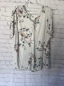 Blusa Maurice’s Floral Blanca Talla Grande Talla 3x - Imagen 1 de 3