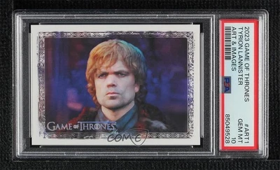 2023 Game of Thrones Art & Images Tyrion Lannister #ART1 PSA 10 GEM MT 15bk - Image 1 of 3
