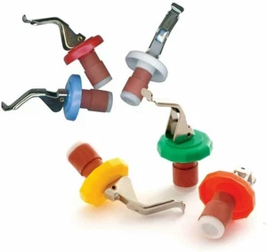 Norpro 6pc Bottle Stoppers Set - Cork Seals Glass Soda Pop Wine Bottle Airtight - Picture 1 of 3