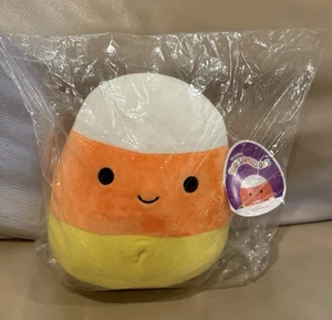 Squishmallows Cannon Candy Corn Plush 8" Plush Halloween Orange Yellow NWT - Picture 1 of 4