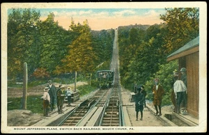 MOUNT JEFFERSON RAILROAD - MAUCH CHUNK, PA POSTCARD - Picture 1 of 1