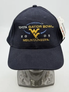 Toyota Gator Bowl Cap Hat 2005 WVU Mountaineers Football Blue Gold Strap Back - Picture 1 of 8
