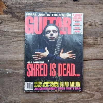 Guitar World Magazine November 1993 Joe Satriani Pearl Jam Foto 1 de 4