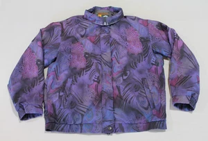 Chaqueta cortavientos Forresters Goretex vintage mediana para hombre púrpura abstracto años 80 - Imagen 1 de 15