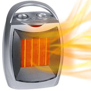 Portable Electric Space Heater 1500W/750W Personal Room Heater with Thermostat, - Picture 1 of 7