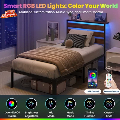 Каркас кровати двойной размер зарядный светодиодный для ребенка ясельного возраста девочки мальчика спальни кама пара Нинья - Изображение 1 из 4