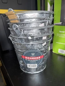 5 - Behrens 1205 Galvanized Steel Garden/Paint Bucket Pail 5qt/4L S1 - Picture 1 of 5
